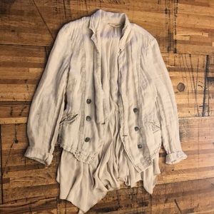 Free People linen blazer